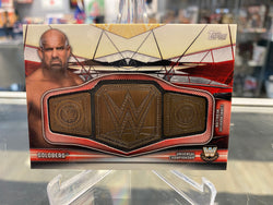 2019 Topps WWE Authentic Commemorative Championship Plate Card Goldberg /199