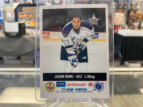 2000-01 Sudbury Wolves P.L.A.Y. Jason Bone Team Set #20