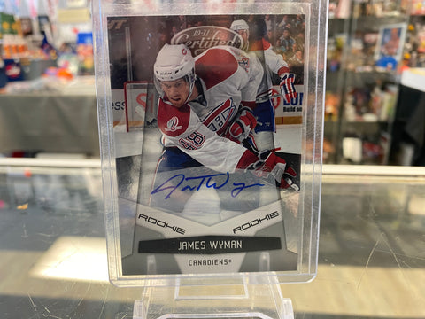 2010-11 Certified #202 James Wyman RC AUTO /799 - Montreal Canadiens