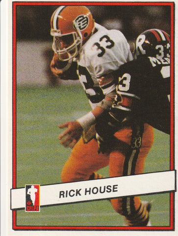 Rick House 1985 CFL Jogo Card #49 - First Row Collectibles