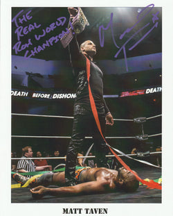 Matt Taven - The Real ROH World Champion Autograph 8x10 Photo #2