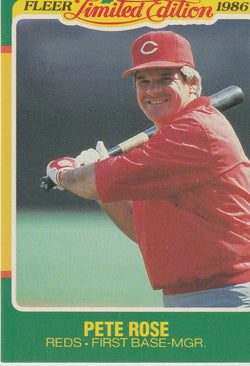 Pete Rose 1986 Fleer Limited Edition Baseball Superstars - Box Set #37