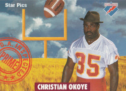 Christian Okoye 1991 Star Pics #70