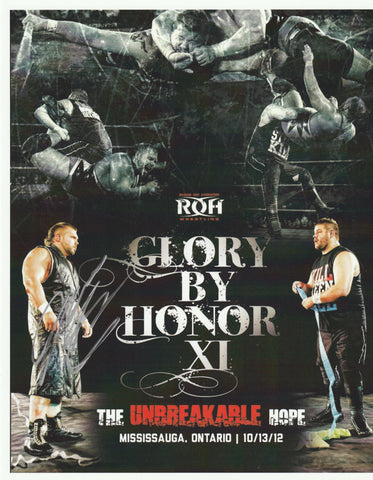 Michael Elgin Autograph ROH Glory By Honor XI 8x10 Poster