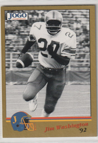 Jim Washington 1992 CFL Jogo Missing Years Blue Bombers 16A - First Row Collectibles