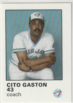Cito Gaston 1987 Team Issue Blue Jays Fire Safety