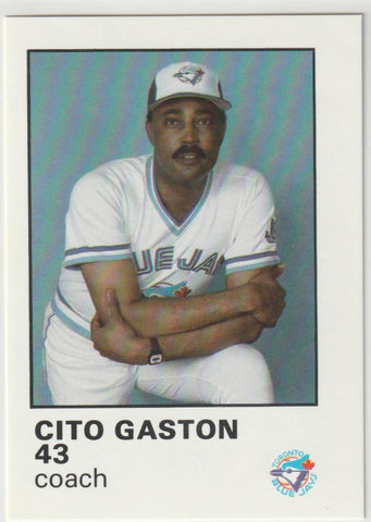 Cito Gaston 1987 Team Issue Blue Jays Fire Safety - First Row Collectibles