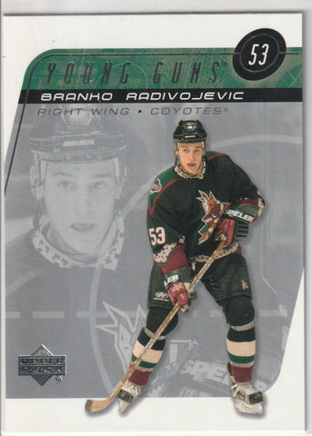 Branko Radivojevic 2002-03 Upper Deck Young Guns Hockey #219 Rookie Card