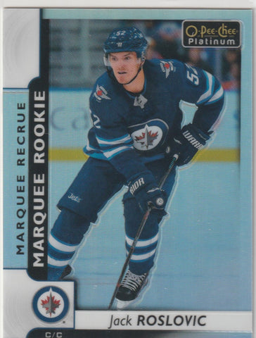 Jack Roslovic 2017-18 O-Pee-Chee Platinum #161 Marquee Rookies Rookie Card - First Row Collectibles