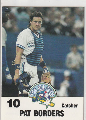 Pat Borders 1991 Team Issue Blue Jays Fire Safety #3