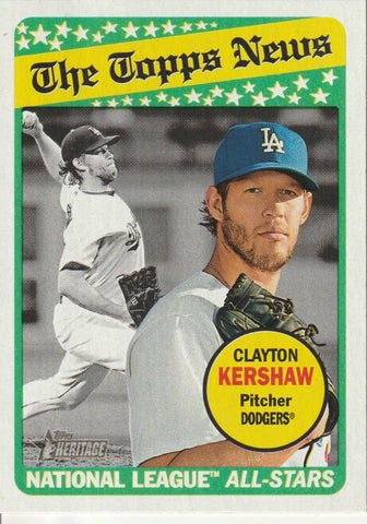 Clayton Kershaw 2018 Topps Heritage #256 - First Row Collectibles