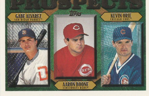 Aaron Boone, Kevin Orie, Gabe Alvarez 1997 Topps #204