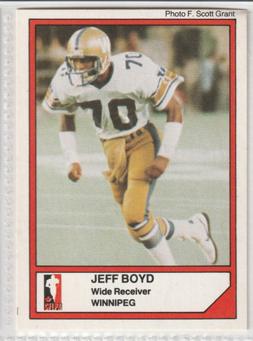 Jeff Boyd 1984 CFL Jogo Card #82 - First Row Collectibles