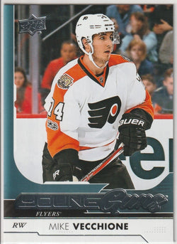 Mike Vecchione 2017-18 Upper Deck #481 Young Guns Rookie Card