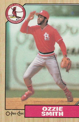 Ozzie Smith 1987 O-Pee-Chee #107 - First Row Collectibles