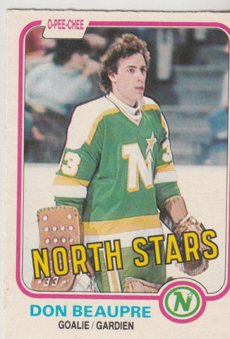 Don Beaupre 1981-82 O-Pee-Chee #159 Rookie Card