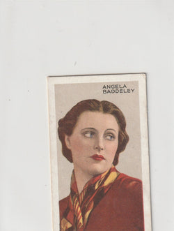 Angela Baddeley 1935 Gallaher Stars of Screen & Stage Green Back #23