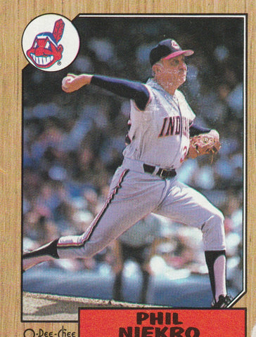 Phil Niekro 1987 O-Pee-Chee #6 - First Row Collectibles