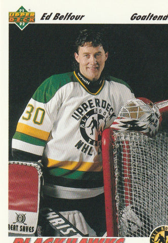 Ed Belfour 1991-92 Upper Deck #39 - First Row Collectibles