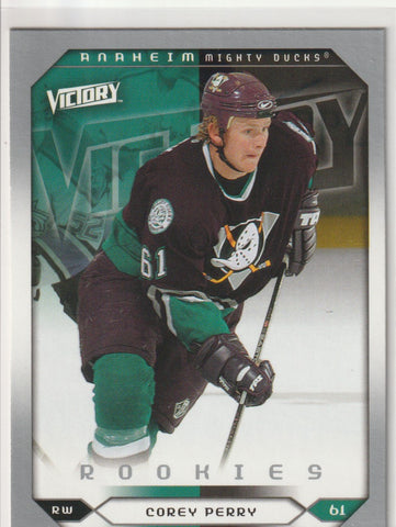Corey Perry 2005-06 Upper Deck Victory #281 Rookie Card
