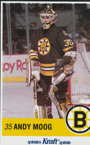 Andy Moog 1990 Kraft Hockey #35