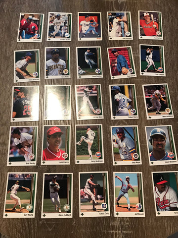 1989 Upper Deck Baseball Lot of 25 Cards #5
