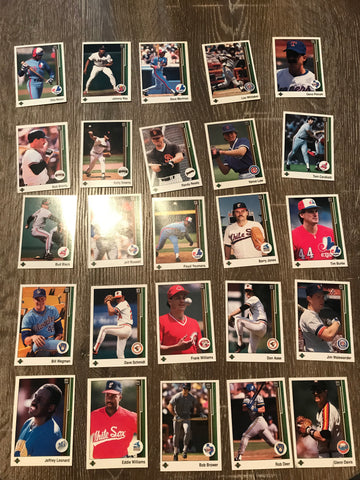 1989 Upper Deck Baseball Lot of 25 Cards #10