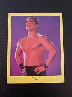 Taka WWF WWE 1998 Cardinal Wrestling Card