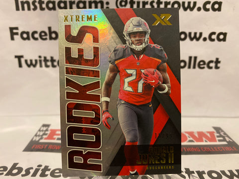 2018 XR Ronald Jones Extreme Rookies Insert SP /99 No. X-14
