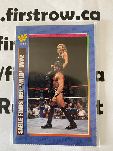 Sable & Marc Mero 1997 WWF Magazine Card RARE #76