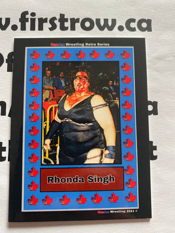 Rhonda Singh 2021 CanAm Wrestling Retro Series Card