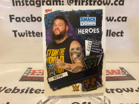 2021 Topps WWE Slam Attax Smackdown Heroes Kevin Owens #262