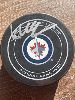 Kristian Vesalainen signed Winnipeg Jets Hockey Puck