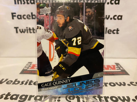 Gage Quinney 2020-21 Upper Deck Young Guns YG Rookie RC #454