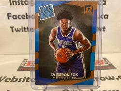 2017-18 NBA Donruss RATED ROOKIE Card - De’Aaron Fox #196 Kings