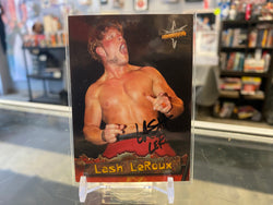 Lash LeRoux signed  WCW Wrestling Card