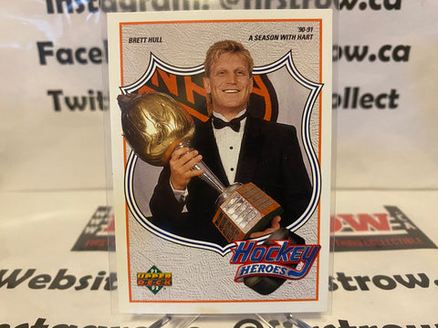 1991-92 Upper Deck Hockey - Hockey Heroes Brett Hull #8