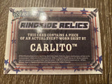 WWE Carlito Ringside Relics Shirt 2007 Topps Heritage III Card