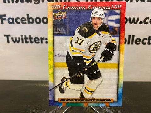 Patrice Bergeron 2021-22 Upper Deck Tim Hortons Canvas C-2