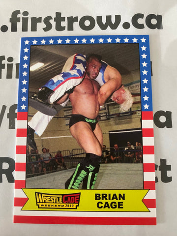 Brian Cage 2019 WrestleCade Weekend Card