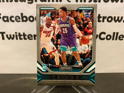 PJ Washington 2020 NBA Panini Chronicles Playbook RC card #167 Charlotte Hornets