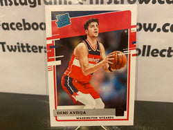 Deni Avdija 2020-21 Panini Donruss Rated Rookie Card RC Washington Wizards #205