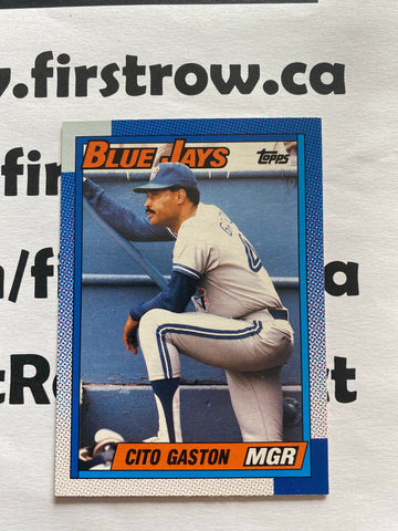 Cito Gaston 1990 Topps #201 - Toronto Blue Jays