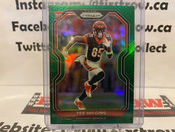 2020 Prizm Tee Higgins Green Prizm Rookie Card RC #308 Bengals