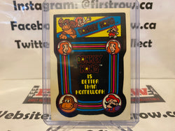 Super Mario Donkey Kong Sticker Card Mint Topps Nintendo 1982