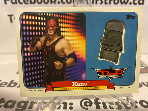 2018 Topps Heritage WWE TLC: Tables Ladders & Chairs Medallions /199 Kane
