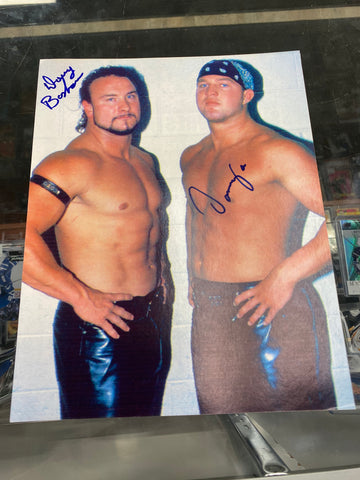 Basham Brothers Doug & Damaja signed OVW WWE 8x10 Photo