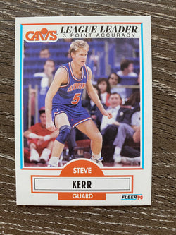 Steve Kerr 1990-91 Fleer Basketball #34