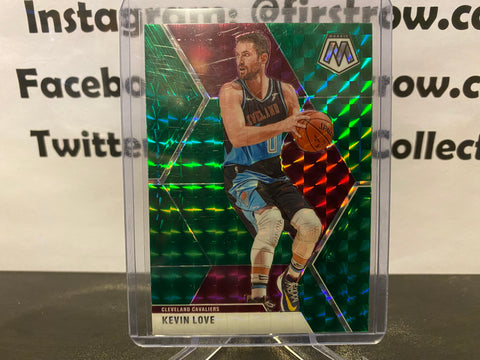 Kevin Love 2019-20 Panini Mosaic #157 Green Prizm Cleveland Cavaliers
