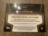 TJ Perkins 2017 Commemorative Medallion Championship Card /25